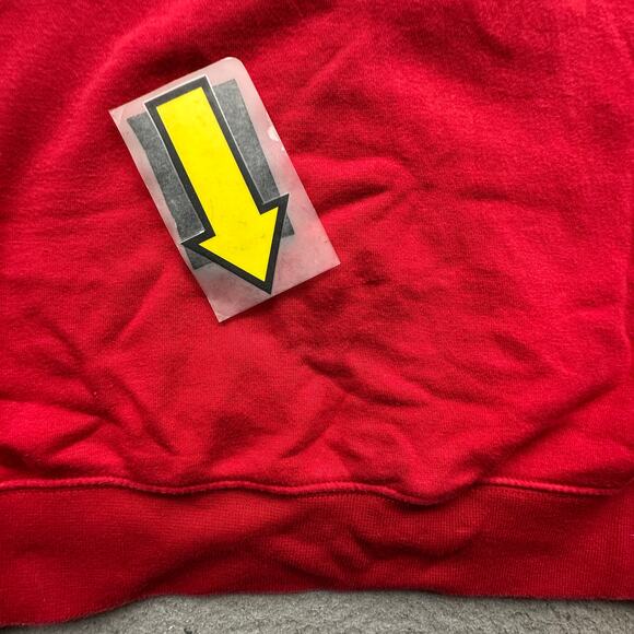 Nike Full Zip Hoodie Jacket Sweatshirt Mens Large Red 148781-648 Red Swoosh - Picture 12 of 13